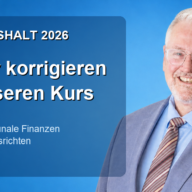 Haushalt 2026: Wir korrigieren unseren Kurs