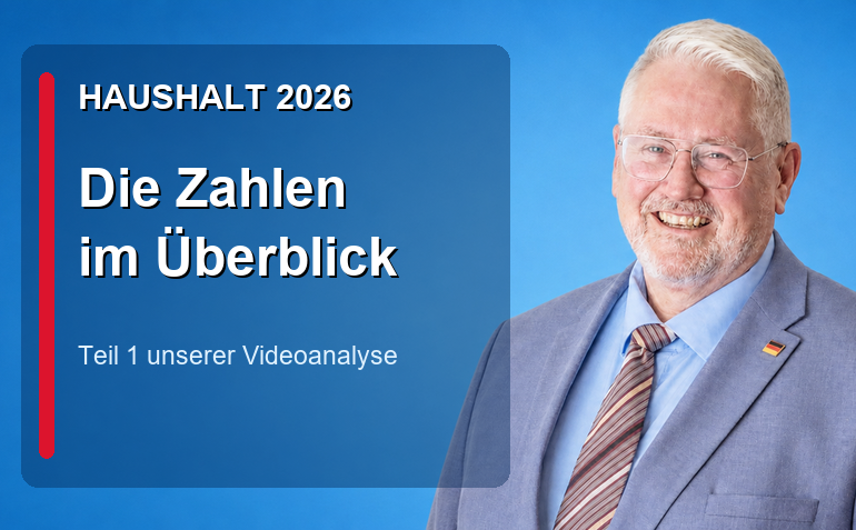 Haushalt 2026: Die Zahlen im Überblick